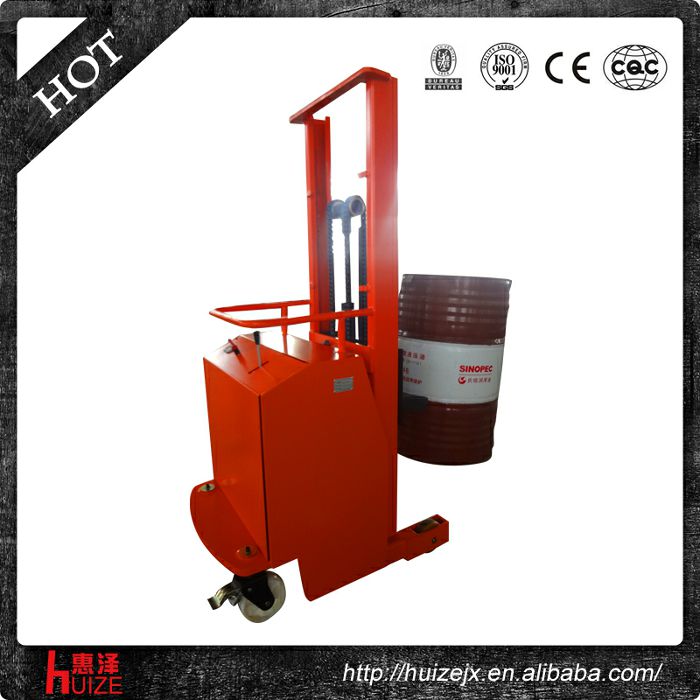 半電動配重油桶車（無底腿,只堆垛，不翻轉）