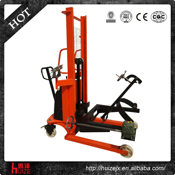 半電動(dòng)稱(chēng)重油桶車(chē)（夾鐵桶，手搖翻轉(zhuǎn)倒料）2